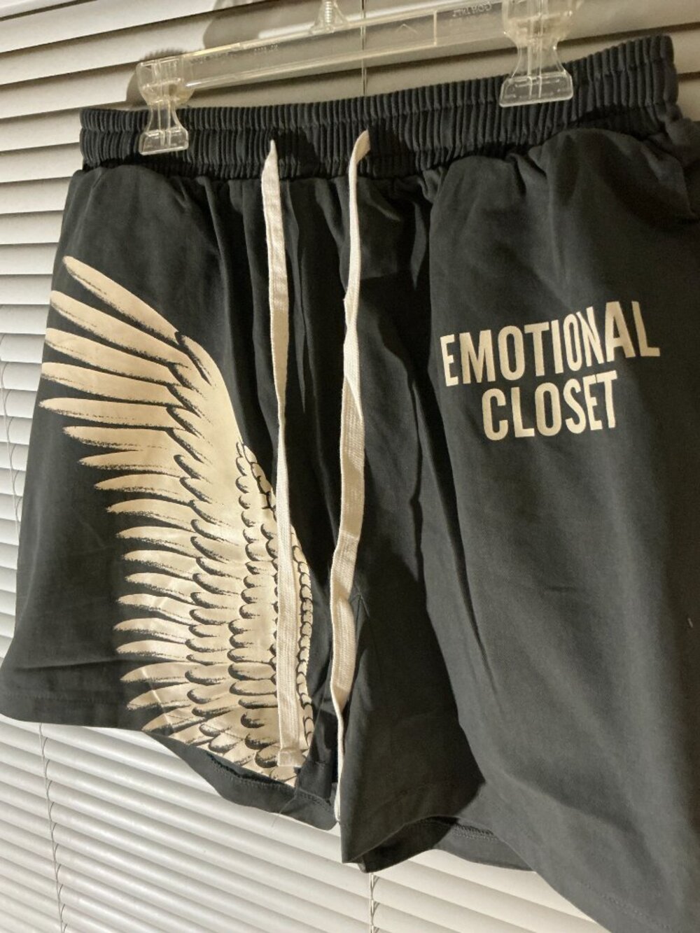 Grey Mixed Emotions "wing shorts" - Picture 3 of 4